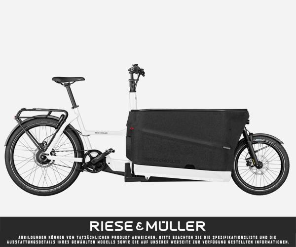 Riese & M&uuml;ller Packster 70 vario white Purion Gep&auml;cktr&auml;ger Packster 625 Wh (DualBattery ready) Doppel-Kindersitz Kinderverdeck