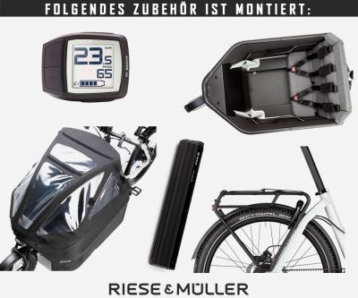 Riese & M&uuml;ller Packster 70 vario white Purion Gep&auml;cktr&auml;ger Packster 625 Wh (DualBattery ready) Doppel-Kindersitz Kinderverdeck Produktbild 1