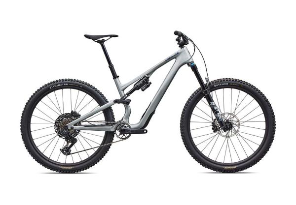 Specialized Stumpjumper 15 EVO Comp  - FACT 11m carbon, FOX Performance w/ GENIE, S1000 Eagle AXS GLOSS SHADOW SILVER / MAJESTY BLUE METALLIC S2