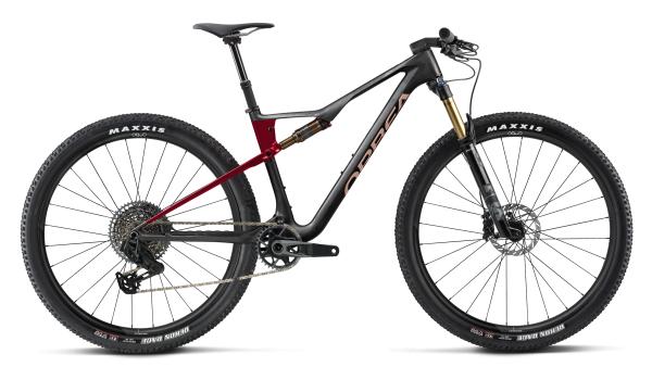 Orbea OIZ M-TEAM AXS M Diamond Carbon View (Matt) - Cherry Red (Gloss)