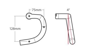 Bontrager Lenker Bontrager Pro IsoCore VR-SF Road 31,8mm 36c Produktbild 3